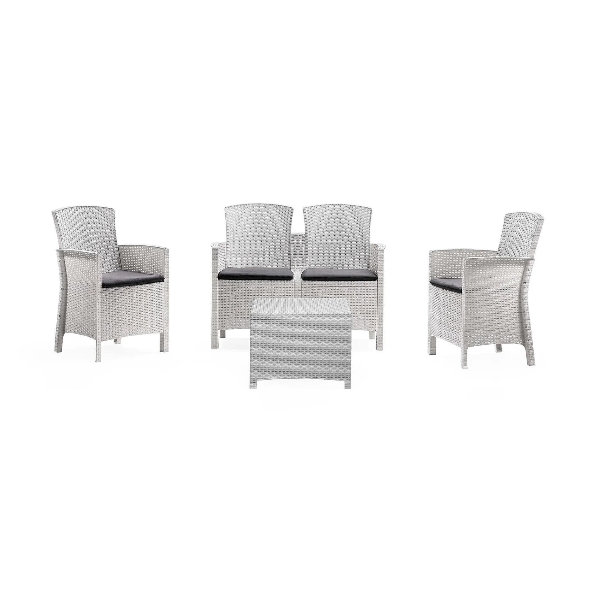 Set salotto da esterno Asiak, 100% Made in Italy,<Dmora Clearance