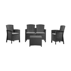 Set salotto da esterno Asiak, 100% Made in Italy,<Dmora Flash Sale