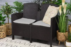 Set salotto da esterno Asiak, 100% Made in Italy,<Dmora Flash Sale