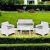 Set salotto da esterno Atrito, 100% Made in Italy,<Dmora Discount