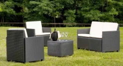 Set salotto da esterno Dbacc, 100% Made in Italy,<Dmora Best