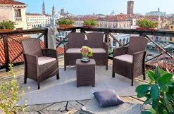 Set salotto da esterno Dkresi, 100% Made in Italy,<Dmora Best