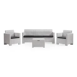 Set salotto da esterno Dmuh, 100% Made in Italy,<Dmora Online