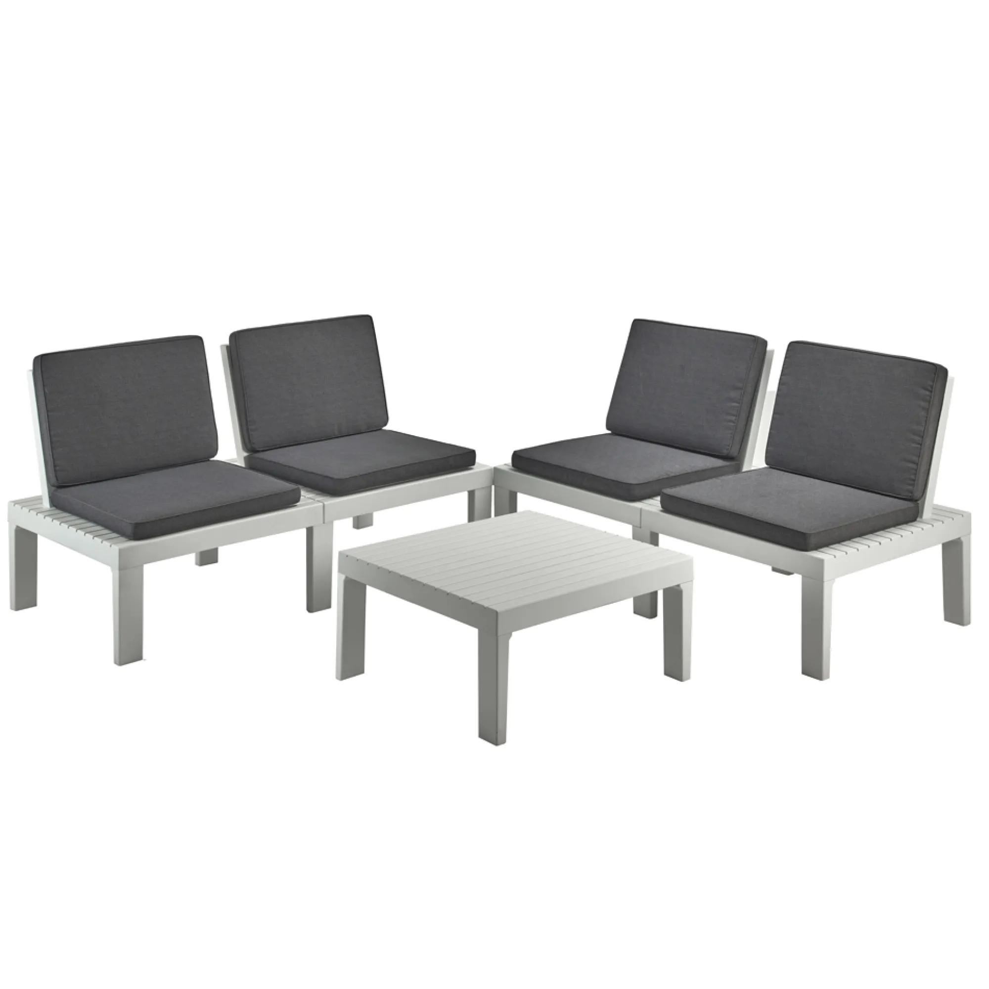 Set salotto da esterno Ermes, 100% Made in Italy,<Dmora Outlet