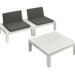 Set salotto da esterno Ermes, 100% Made in Italy,<Dmora Outlet