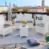 Set salotto da esterno Eustachia, 100% Made in Italy,<Dmora Online
