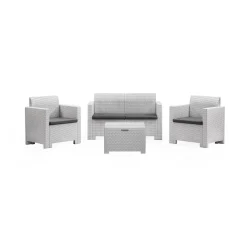 Set salotto da esterno Gazania, 100% Made in Italy,<Dmora Flash Sale