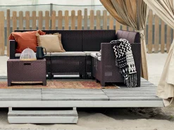 Set salotto da esterno Somnus, 100% Made in Italy,<Dmora Online