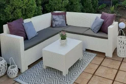 Set salotto da esterno Somnus, 100% Made in Italy,<Dmora Clearance