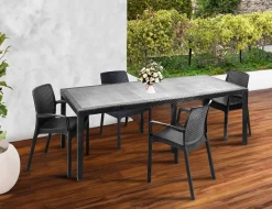 Set tavolo e sedie Arret, 100% Made in Italy,<Dmora Cheap