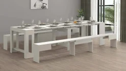 Set tavolo e sedie Auditore, 66x25h45 cm,<Dmora New