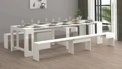 Set tavolo e sedie Auditore, 66x25h45 cm,<Dmora Store
