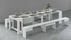 Set tavolo e sedie Auditore, 66x25h45 cm,<Dmora Store