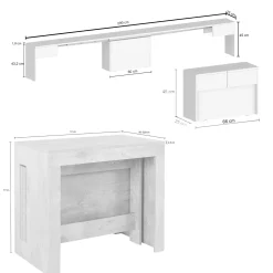 Set tavolo e sedie Badesi, 66x25h45 cm,<Dmora Best