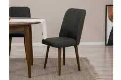 Set tavolo e sedie Bee, 100x100h75 cm, Noce e Antracite<Dmora Cheap