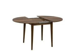Set tavolo e sedie Bee, 100x100h75 cm, Noce e Antracite<Dmora Cheap