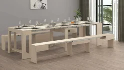 Set tavolo e sedie Dadamoni, 66x25h45 cm,<Dmora Best