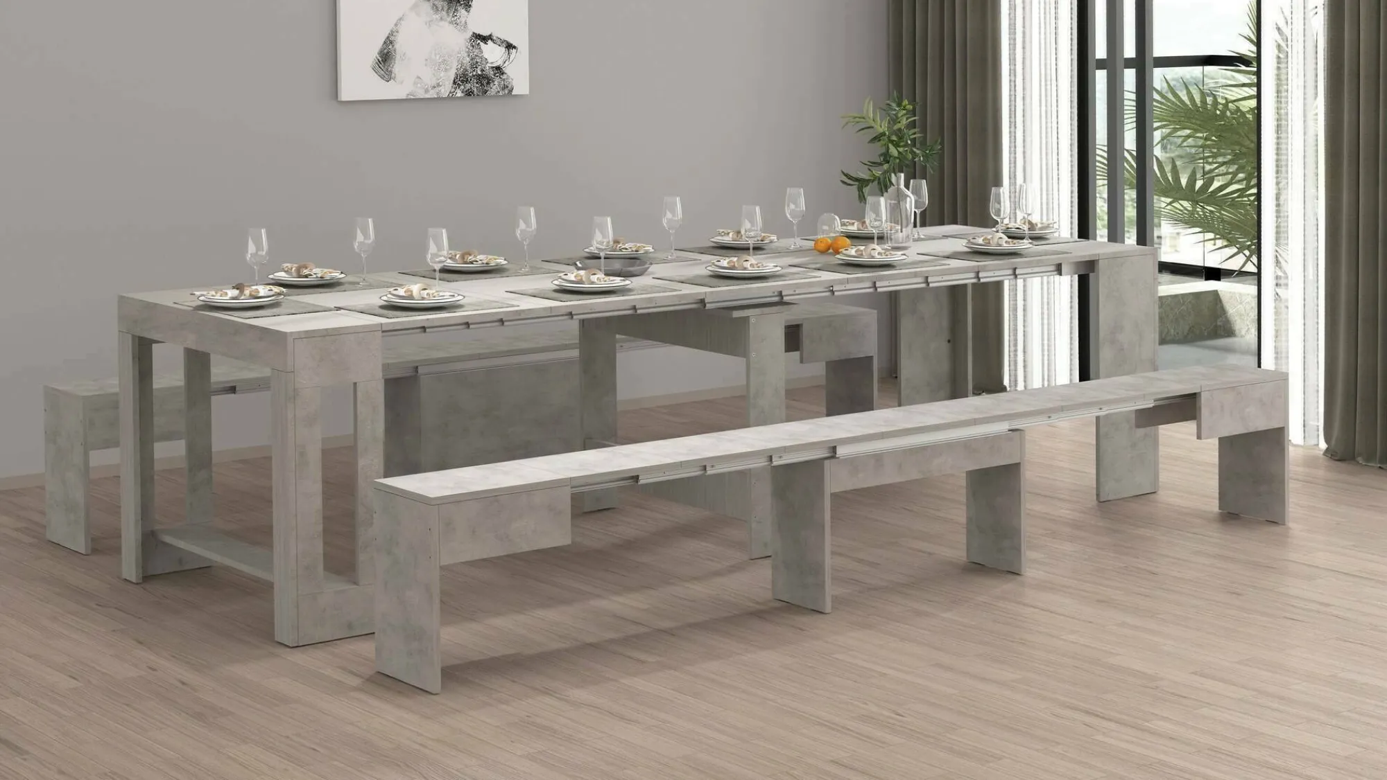 Set tavolo e sedie Dadamoni, 66x25h45 cm,<Dmora Store