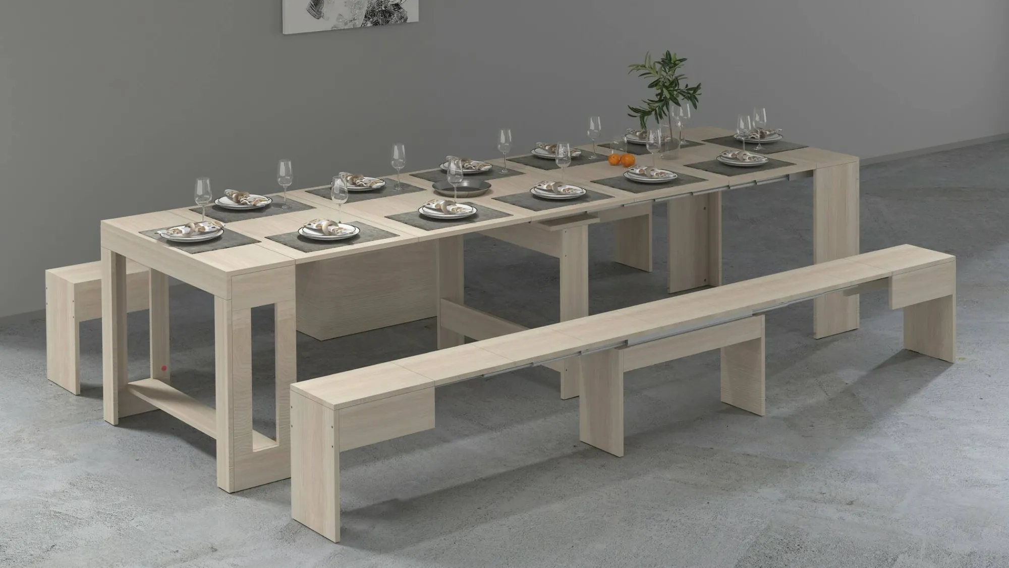 Set tavolo e sedie Dadamoni, 66x25h45 cm,<Dmora Best