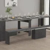 Set tavolo e sedie Dardizzon, 66x25h45 cm,<Dmora Discount