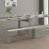Set tavolo e sedie Dardizzon, 66x25h45 cm,<Dmora Cheap