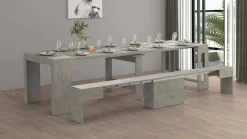 Set tavolo e sedie Dardizzon, 66x25h45 cm,<Dmora Cheap