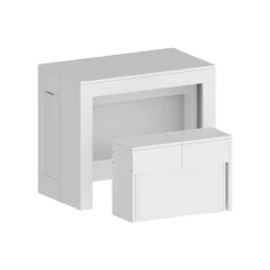 Set tavolo e sedie Dardizzon, 66x25h45 cm,<Dmora Cheap