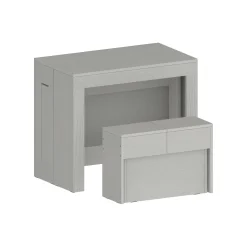 Set tavolo e sedie Dardizzon, 66x25h45 cm,<Dmora Cheap