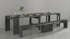 Set tavolo e sedie Dardizzon, 66x25h45 cm,<Dmora Discount