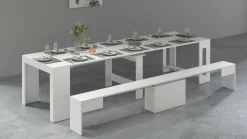 Set tavolo e sedie Dardizzon, 66x25h45 cm,<Dmora Cheap