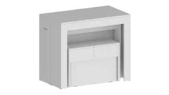 Set tavolo e sedie Dardizzon, 66x25h45 cm,<Dmora Cheap