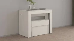 Set tavolo e sedie Dardizzon, 66x25h45 cm,<Dmora Cheap