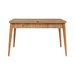 Set tavolo e sedie Dquagliat, Quercia e Cemento<Dmora Sale