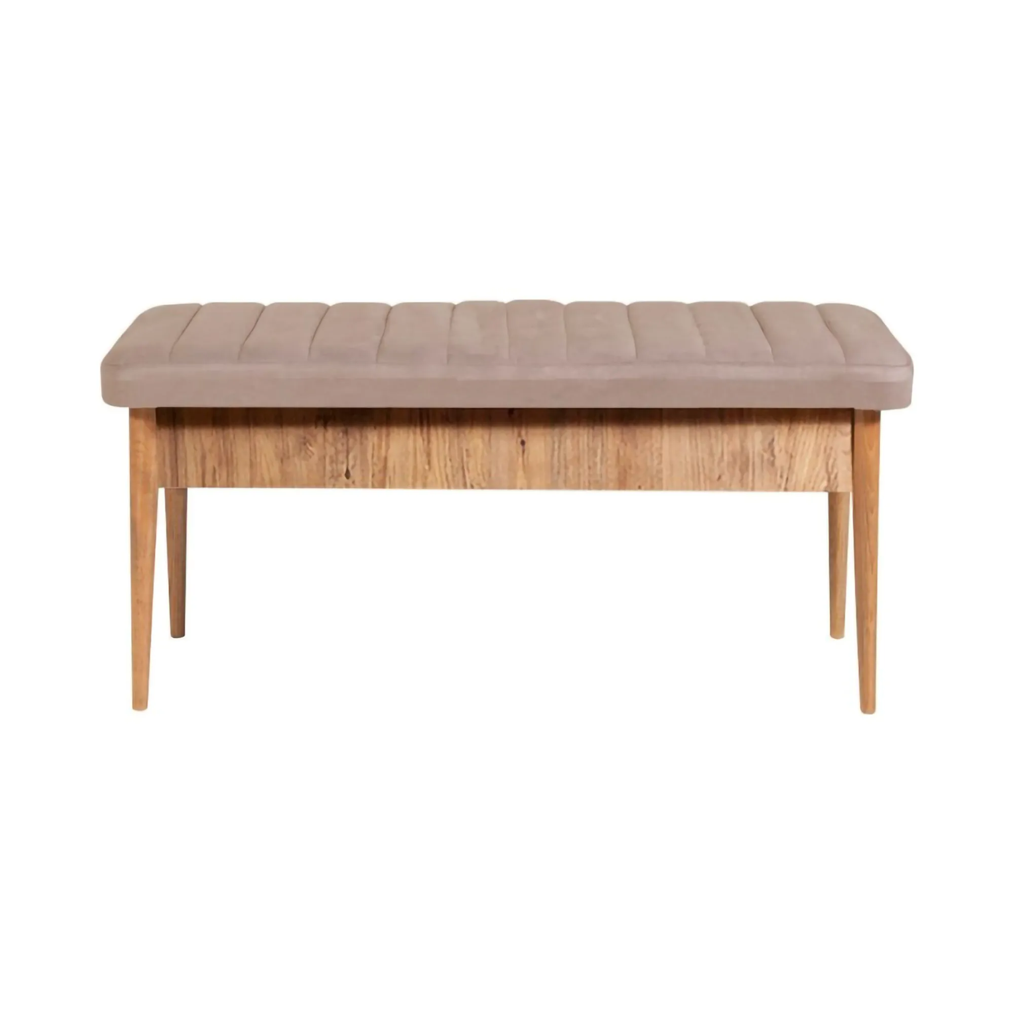 Set tavolo e sedie Dquagliat, Quercia e Cemento<Dmora Sale