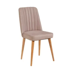 Set tavolo e sedie Dquagliat, Quercia e Cemento<Dmora Sale