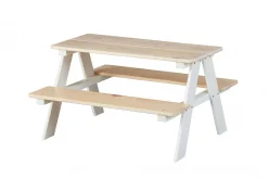 Set tavolo e sedie Norden, Set per la sala da pranzo, Composizione tavolo e sedie, Kit salotto salvaspazio, 90x50 h82 cm,<Dmora Online