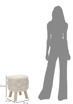 Sgabello Bridges, , 35x35 h40 cm<Dmora Discount