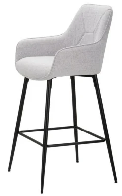 Sgabello Moore, 55x55 h109 cm, Nero e Grigio<Dmora Store