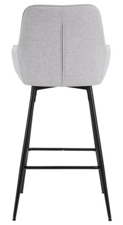 Sgabello Moore, 55x55 h109 cm, Nero e Grigio<Dmora Store
