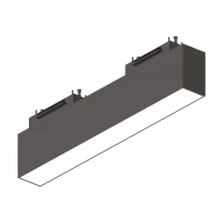 Sistema luce binario ARCA WIDE 25W 4000K BK, 61 x 4 x h7 cm,<Dmora Clearance