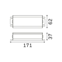 Sistema luce binario ARCA EGO DRIVER ON-OFF 075W 48Vdc, 17 x 6 x h4 cm,<Dmora Clearance