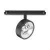 Sistema luce binario EGO TRACK FLAT SINGLE 09W 3000K 1-10V BK, 19 x 5 x h14 cm,<Dmora Fashion