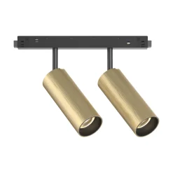 Sistema luce binario EGO TRACK DOUBLE 24W 3000K ON-OFF GD, 19 x 4 x h16 cm,<Dmora Store