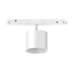 Sistema luce binario EGO TRACK SINGLE BIG 10W 3000K ON-OFF WH, 19 x 7 x h11 cm,<Dmora New