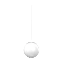 Sistema luce binario EGO PENDANT BALL 10W 3000K ON-OFF WH, 19 x 12 x h50 cm,<Dmora Best
