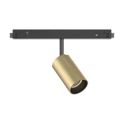 Sistema luce binario EGO TRACK SINGLE 08W 3000K ON-OFF GD, 19 x 4 x h13 cm,<Dmora Best
