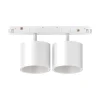 Sistema luce binario EGO TRACK DOUBLE BIG 20W 3000K ON-OFF WH, 19 x 7 x h11 cm,<Dmora Hot