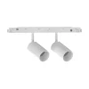 Sistema luce binario EGO TRACK DOUBLE 16W 3000K DALI WH, 19 x 4 x h13 cm,<Dmora Cheap