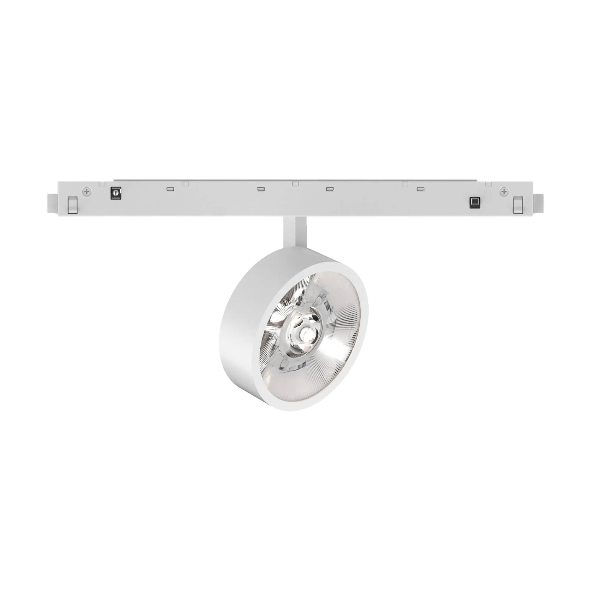 Sistema luce binario EGO TRACK FLAT SINGLE 09W 3000K ON-OFF WH, 19 x 5 x h14 cm,<Dmora Store