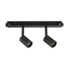 Sistema luce binario EGO TRACK DOUBLE 05W 3000K ON-OFF BK, 19 x 3 x h10 cm,<Dmora Flash Sale